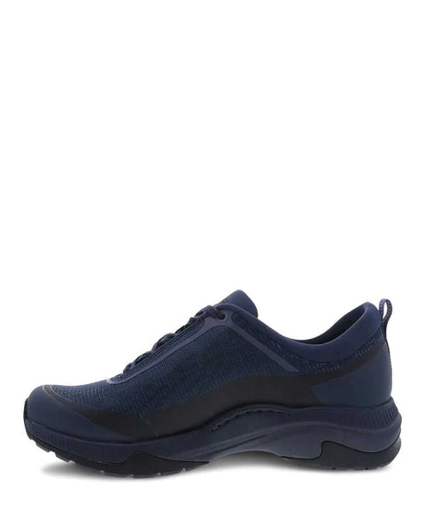 Dansko Women's Makayla Mesh Waterproof Lace Sneaker in Navy Mesh