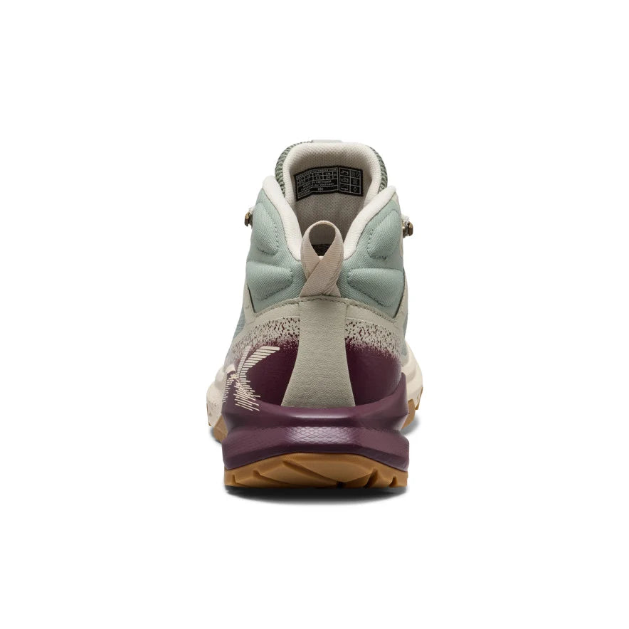 KEEN Women's Targhee Apex Mid Waterproof Hiking Boot in Lily Pad/Fig
