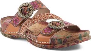 Spring Step Women's On The Road Slide Sandal in Camel