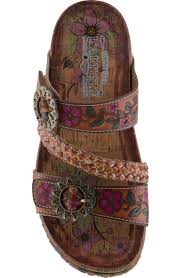 Spring Step Women's On The Road Slide Sandal in Camel