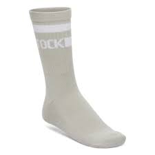 Birkenstock Cotton Tennis Socks in Gray Stonecoin/White