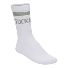 Birkenstock Cotton Tennis Socks in White/Pure Sage