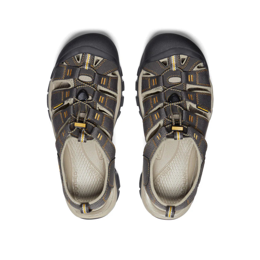 KEEN Men's Newport H2 Waterproof Sandal in Raven/Aluminum