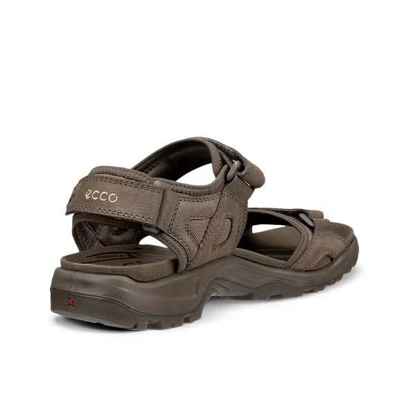 Ecco Men's Yucatan Sandals in Dark Clay