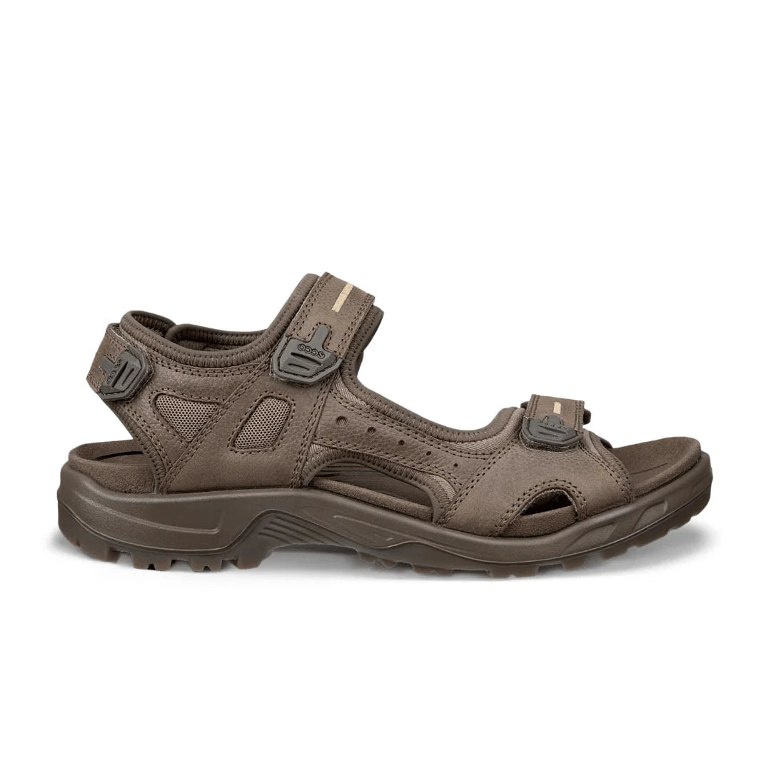 Ecco Men's Yucatan Sandals in Dark Clay