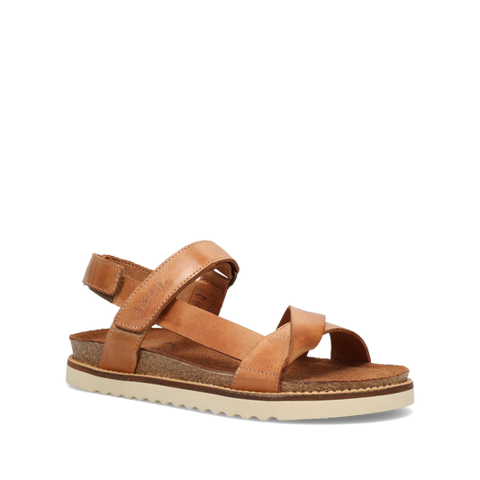 Taos Women's Sideways Sandal in Caramel