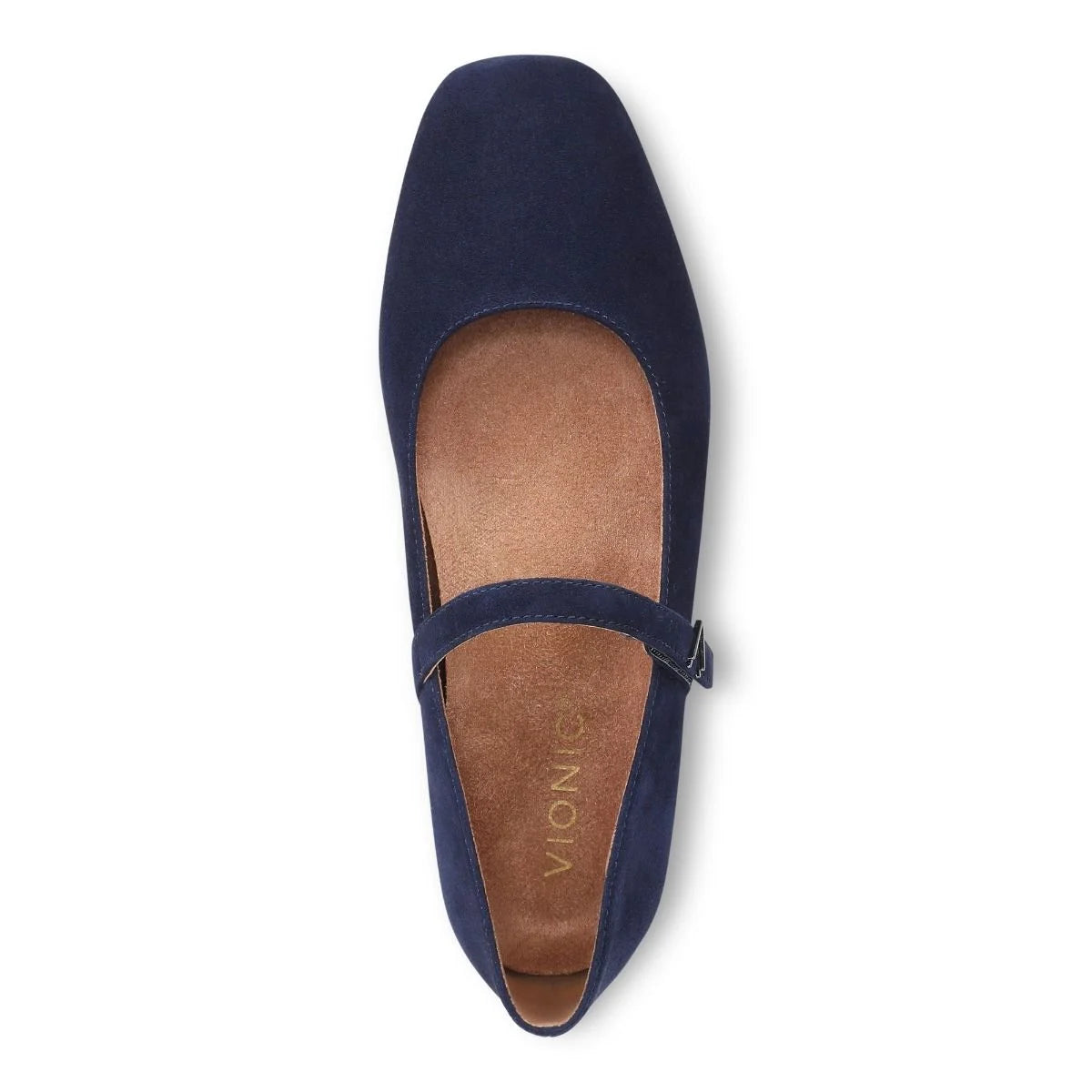 Vionic Women's Alameda Suede Leather Mary Jane in Navy Blazer