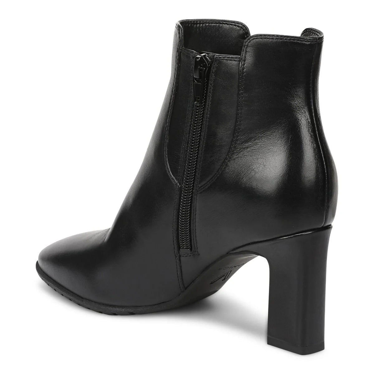 Vionic Women's Anastacia Heeled Side Zip Dress Boot in Black