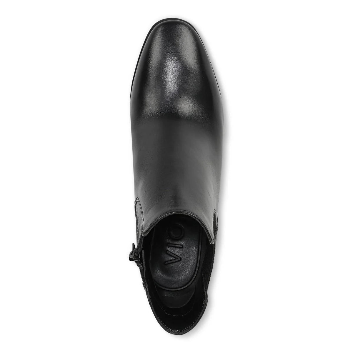 Vionic Women's Anastacia Heeled Side Zip Dress Boot in Black