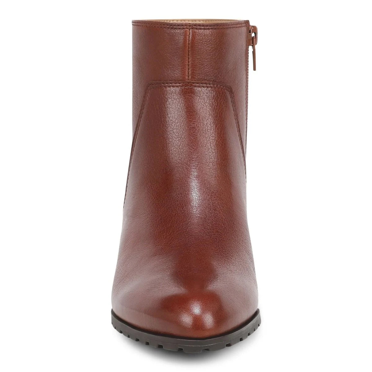 Vionic Women's Bianca Side Zip Heeled Ankle Boot in Baked Clay