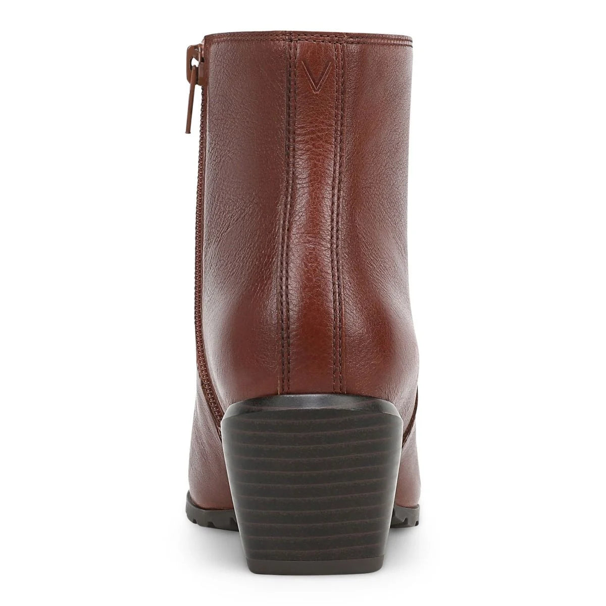 Vionic Women's Bianca Side Zip Heeled Ankle Boot in Baked Clay