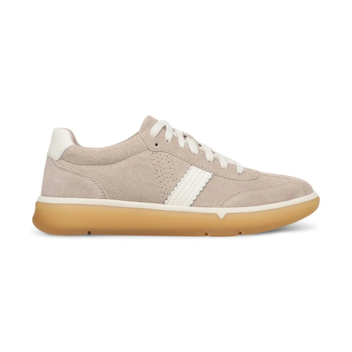 Vionic Women's City Walk Lace Sneaker in Lucid Beige Suede