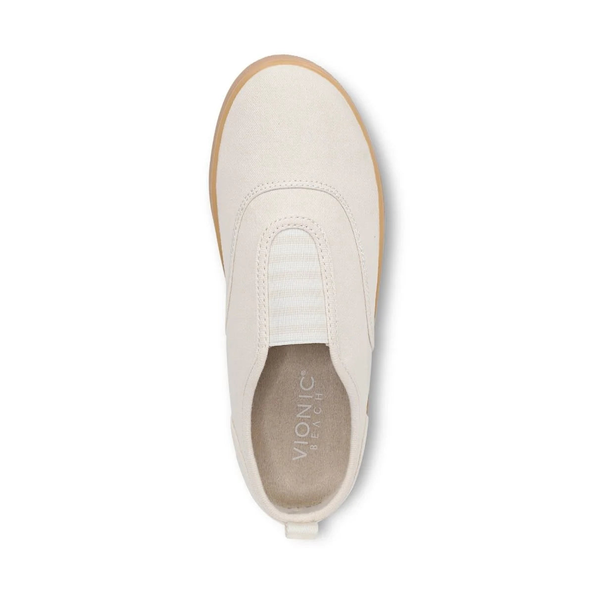 Vionic Women's Beach Cobalt Slip On Sneaker in Parchment