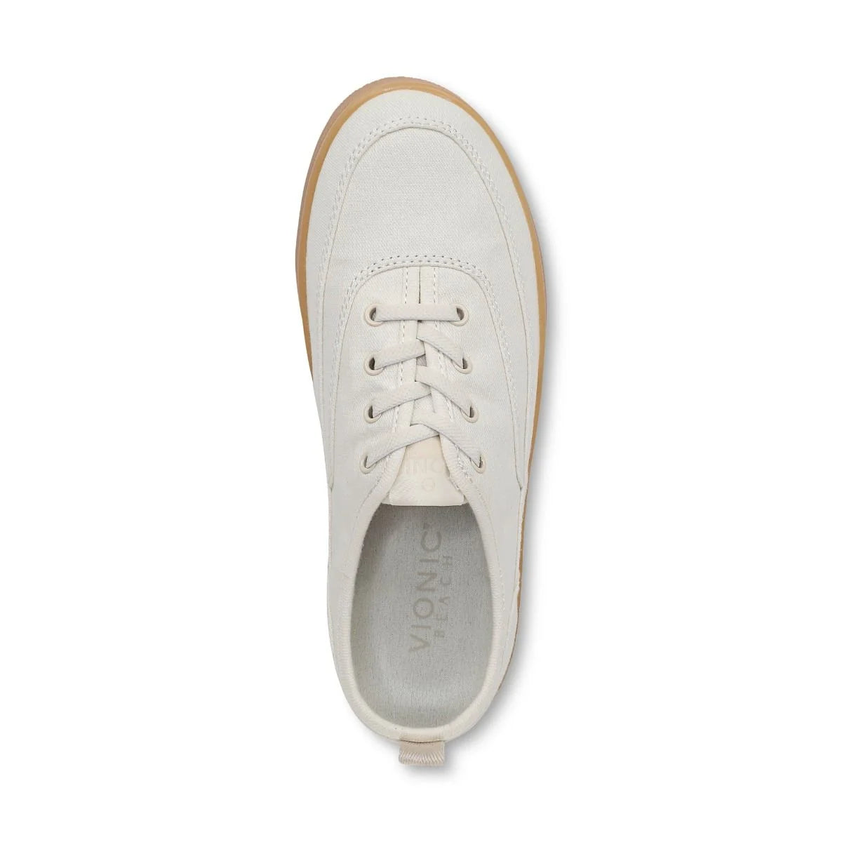 Vionic Women's Beach Cyan Slip On Sneaker in Ivory