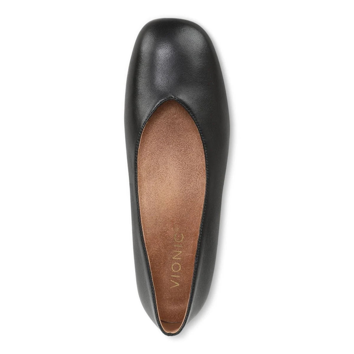 Vionic Women's Petra Heeled Ballet Flat in Black