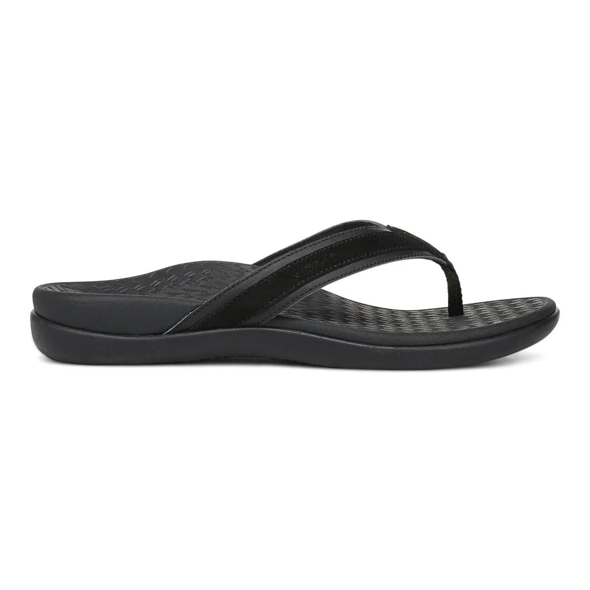 Vionic Women's Tide 2.0 Toe Post Flip Sandal in Black
