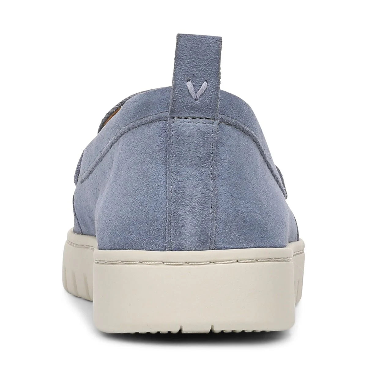 Vionic Women's Uptown Perf Slip On Loafer in Pacific Blue Suede