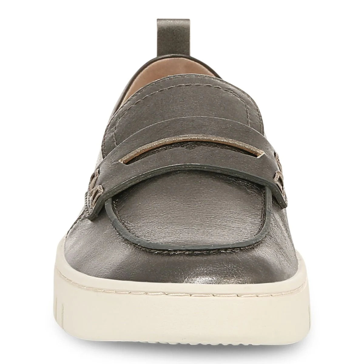 Vionic Women's Uptown Leather Loafer in Gunmetal