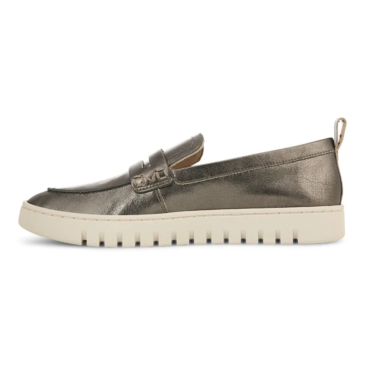 Vionic Women's Uptown Leather Loafer in Gunmetal