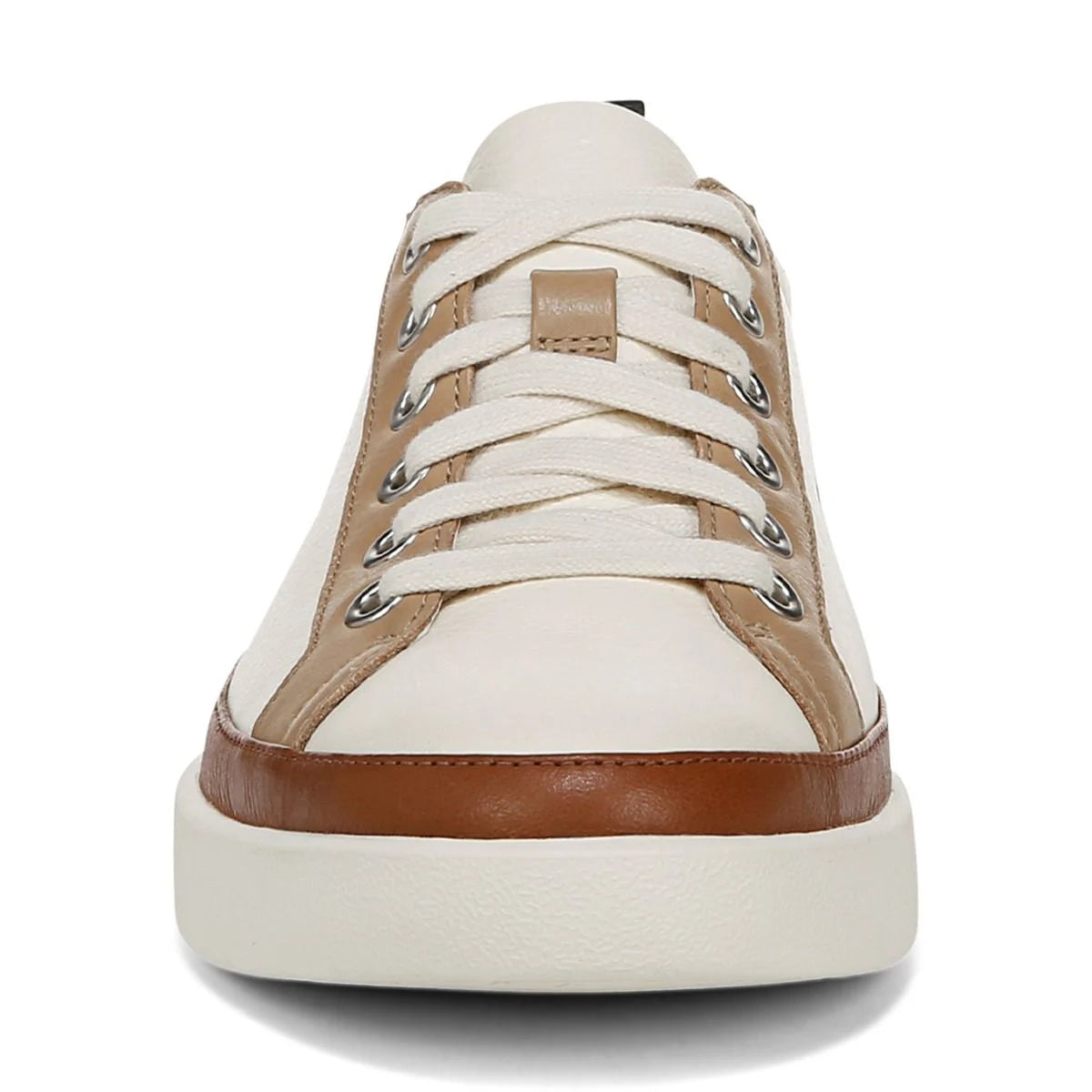 Vionic Women's Winny Tie Sneaker in Ivory Black Leather