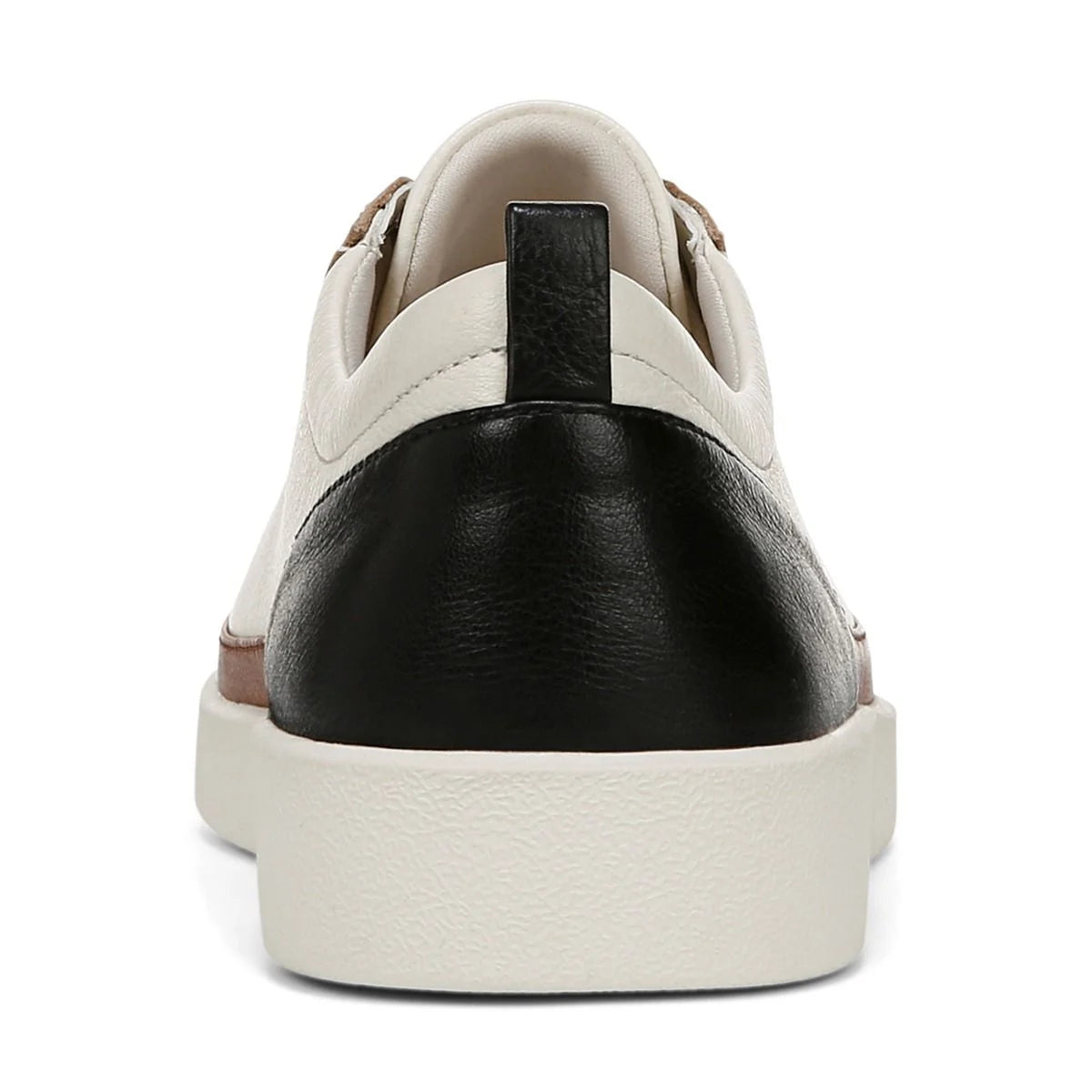 Vionic Women's Winny Tie Sneaker in Ivory Black Leather