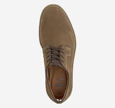 Johnston & Murphy Men's Clint Plain Toe Lace in Brown Oiled Suede
