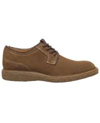 Johnston & Murphy Men's Clint Plain Toe Lace in Brown Oiled Suede