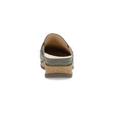 Dansko Women's Maggy Slip On Loafer Suede Leather Clog in Olive