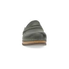 Dansko Women's Maggy Slip On Loafer Suede Leather Clog in Olive