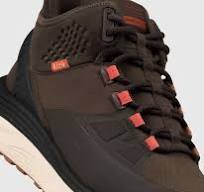 Kizik Men's London AT Mid Waterproof Sneaker in Mole/Whitecap Gray