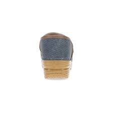 Dansko Women's Professional Button Clog in Denim