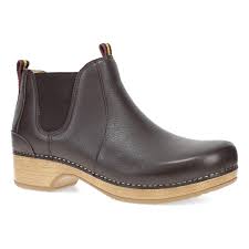 Dansko Women's Becka Low Heeled Slip On Ankle Boot in Chocolate