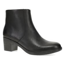 Dansko Women's Meryll Heeled Side Zip Ankle Boot in Black