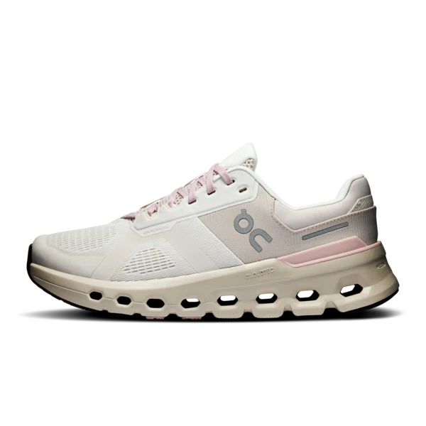On Women's Cloudrunner 2 Sneaker in Silver/Mauve