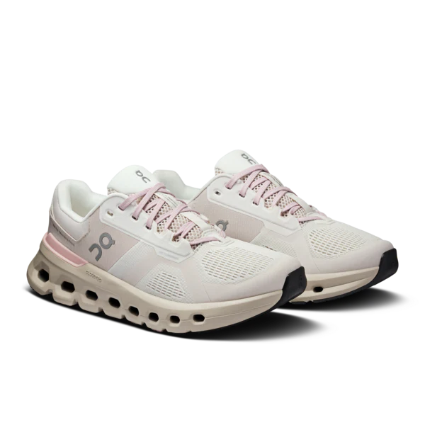 On Women's Cloudrunner 2 Sneaker in Silver/Mauve
