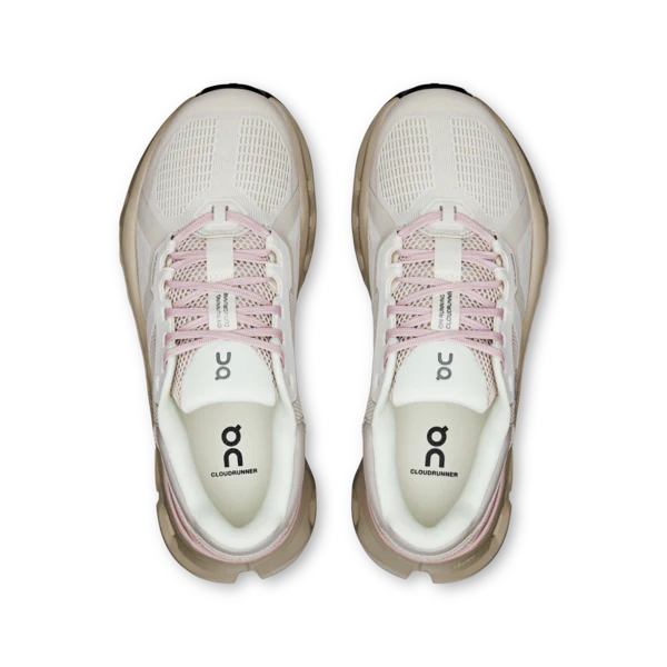 On Women's Cloudrunner 2 Sneaker in Silver/Mauve