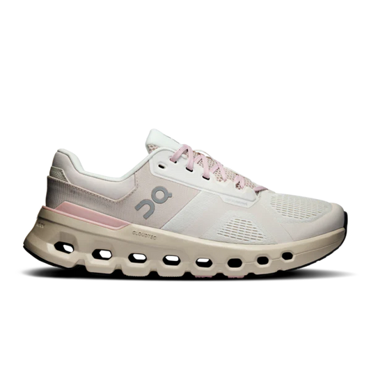 On Women's Cloudrunner 2 Sneaker in Silver/Mauve