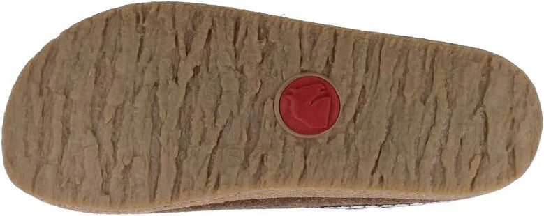 Haflinger Grizzly Lucky Boiled Wool Clog in Chocolate