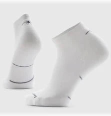 Smartwool Run Targeted Cushion Ankle Socks in White-White
