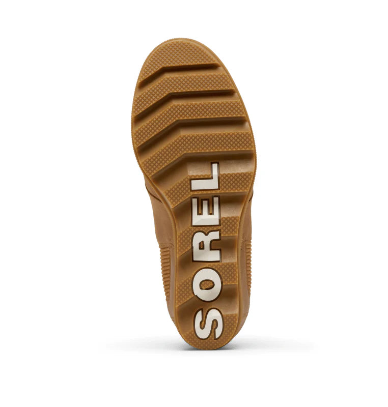 Sorel Women's Joan Rhapsody Chelsea Wedge Bootie in Velvet Tan/Gum