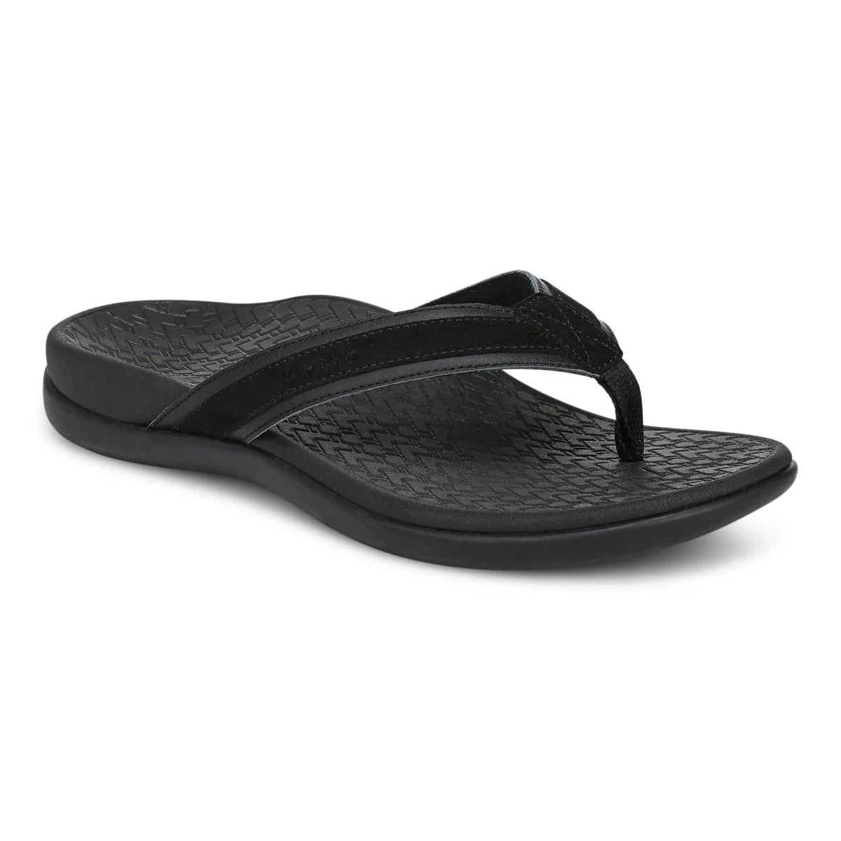 Vionic Women's Tide 2.0 Toe Post Flip Sandal in Black