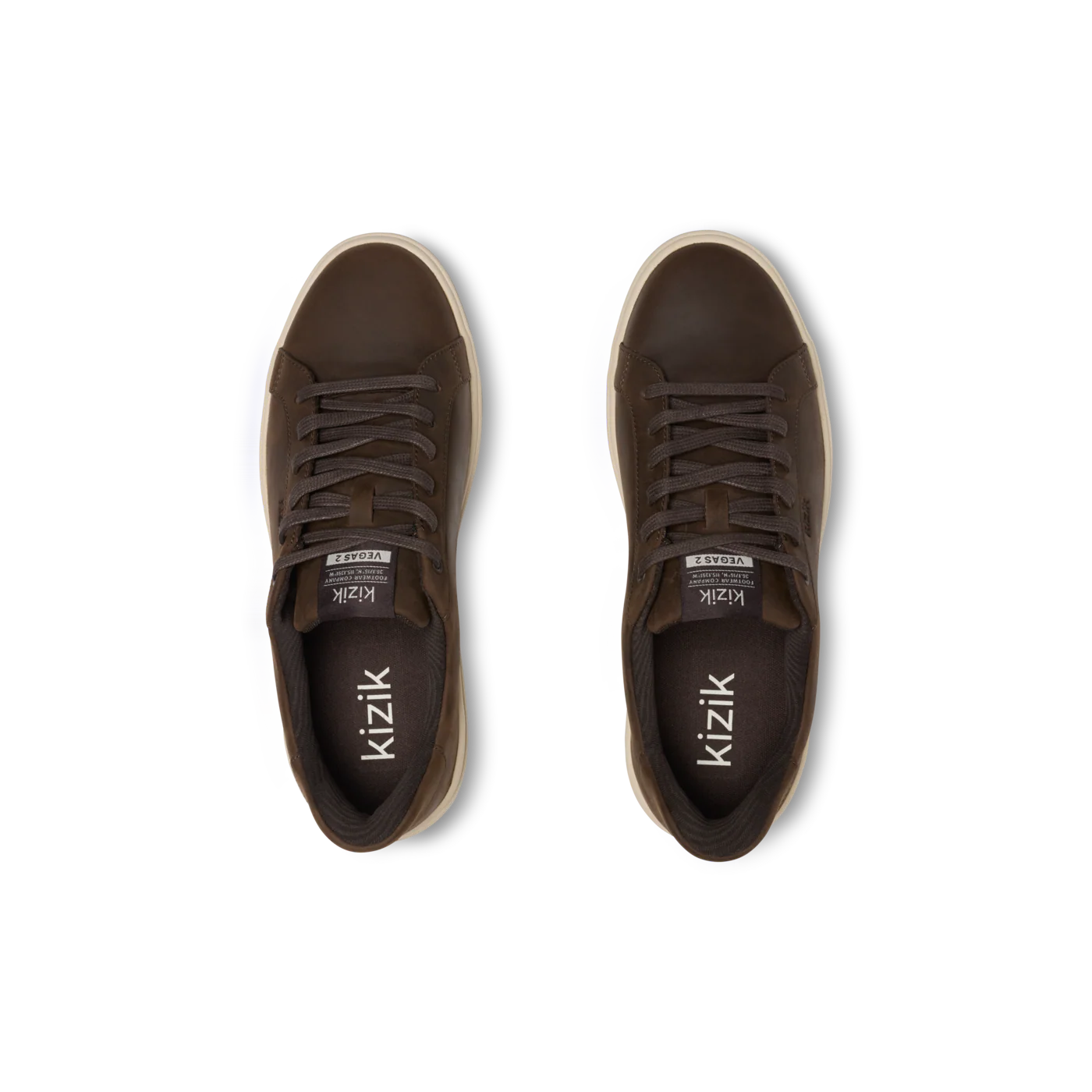 Kizik Men's Vegas 2 Sneaker in Mole/Whitecap Gray