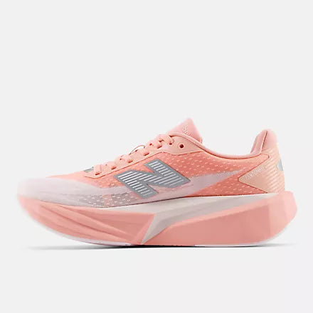 New Balance Women's FuelCell Rebel v5 Sneaker in Pink Lemonade with Pink Salt