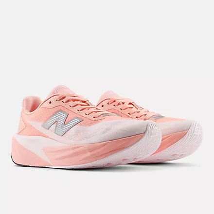 New Balance Women's FuelCell Rebel v5 Sneaker in Pink Lemonade with Pink Salt