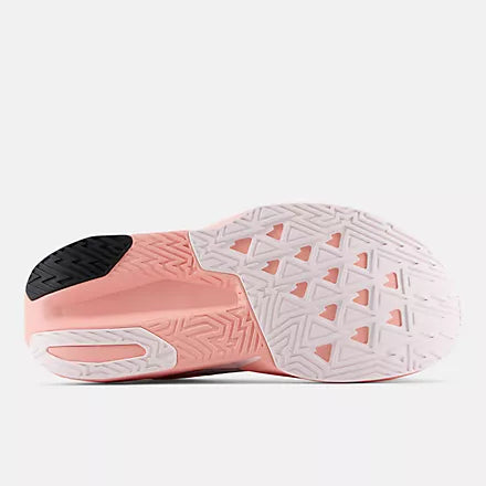 New Balance Women's FuelCell Rebel v5 Sneaker in Pink Lemonade with Pink Salt
