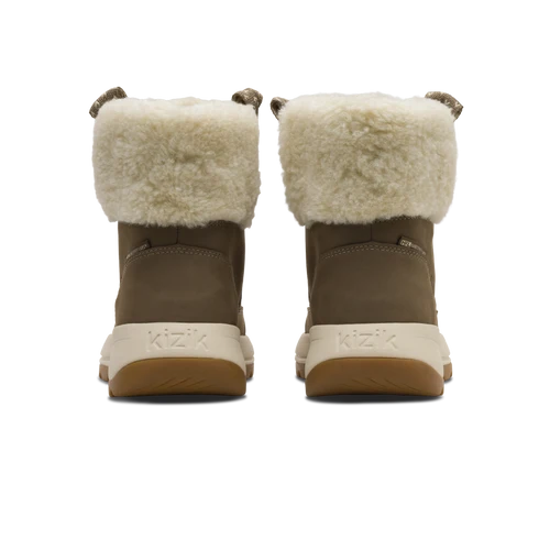 Kizik Women's Juno 2 Lace Waterproof Boot in Shitake/Fog