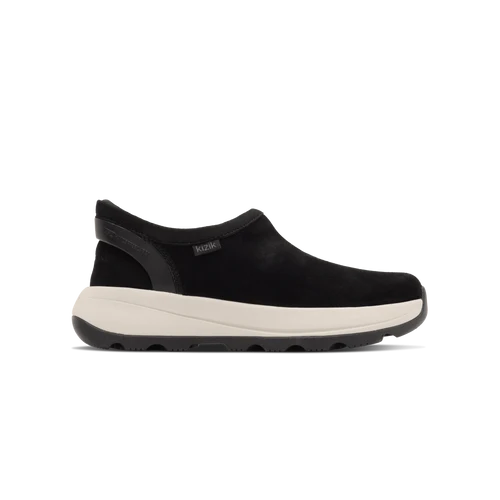 Kizik Women's Juno 2 Slip On Moc in Black/Fog