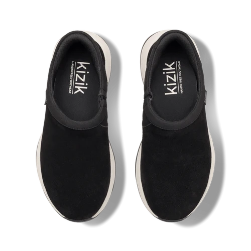 Kizik Women's Juno 2 Slip On Moc in Black/Fog