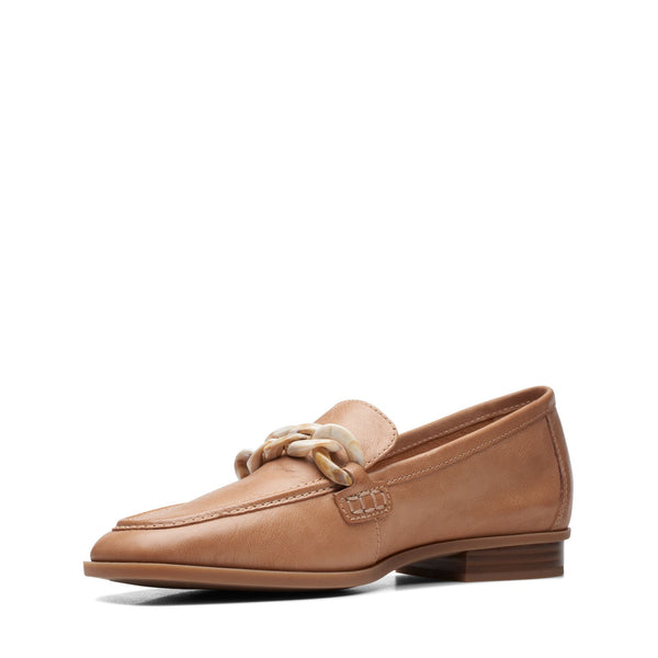 Clarks Women's Sarafyna Iris Loafer (Nougat Tan)
