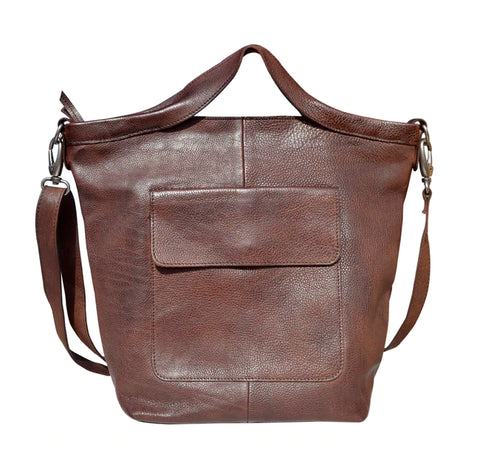 Latico Leathers Bianca Crossbody Tote Bag in Brown